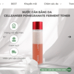 Nước cân bằng da Celleanser Pomegranate Ferment Toner-hàn quốc
