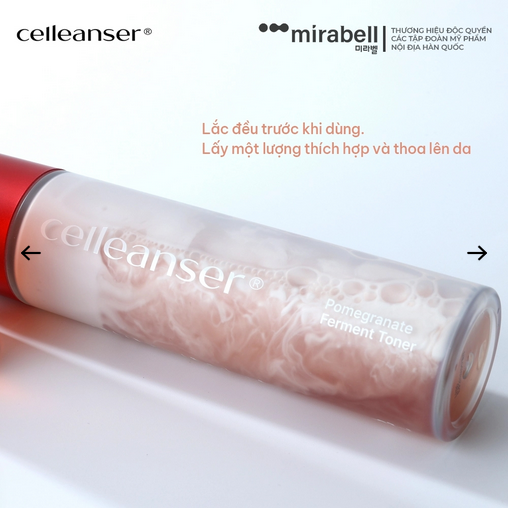 Nước cân bằng da Celleanser Pomegranate Ferment Toner-hàn quốc