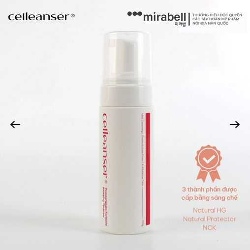 Sữa rửa mặt Celleanser Pomegranate Ferment Relaxing Cleanser-hàn quốc