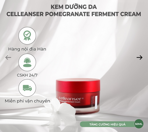 Kem dưỡng da Celleanser Pomegranate Ferment Cream-hàn quốc