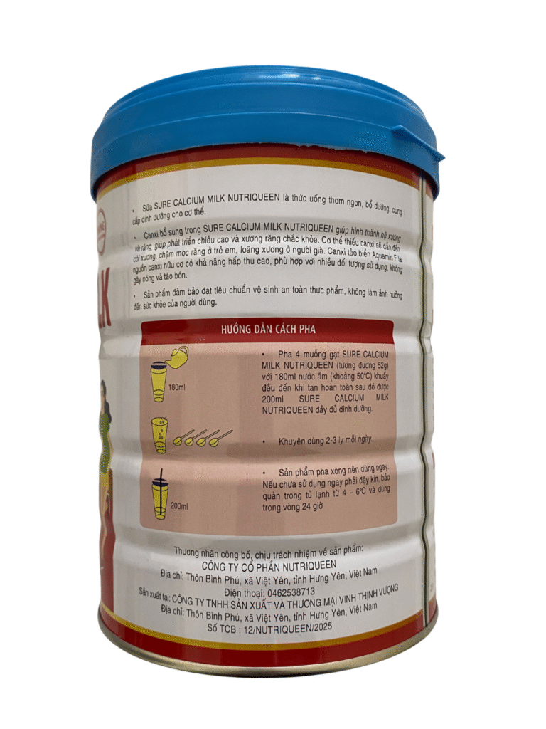Combo sữa nutriqueen bổ sung canxi