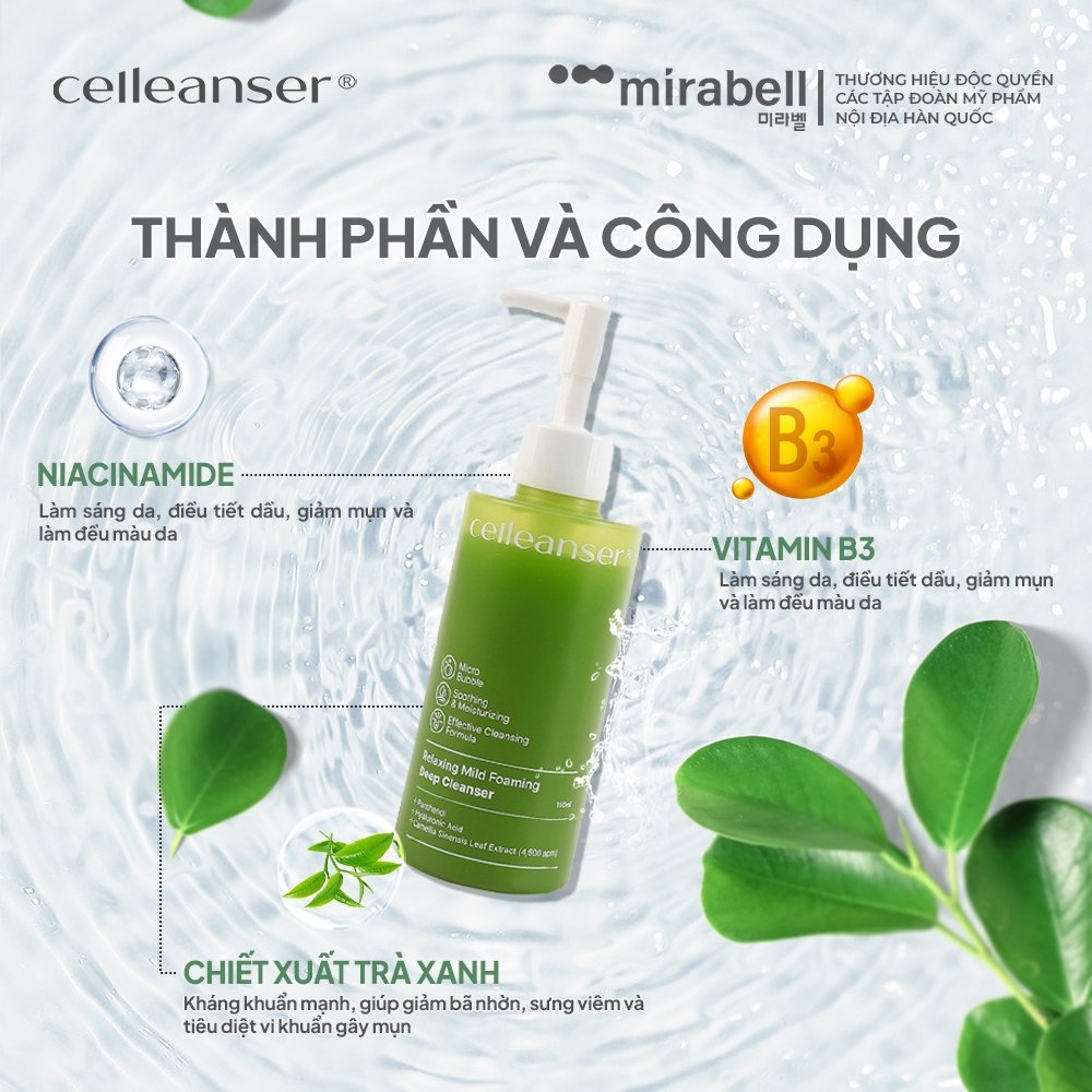 Sữa rửa mặt trà xanh-hàn quốc