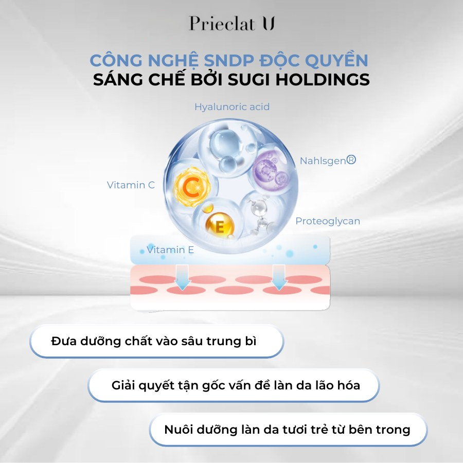 Kem dưỡng ẩm cao cấp Prieclat U-Nhật Bản