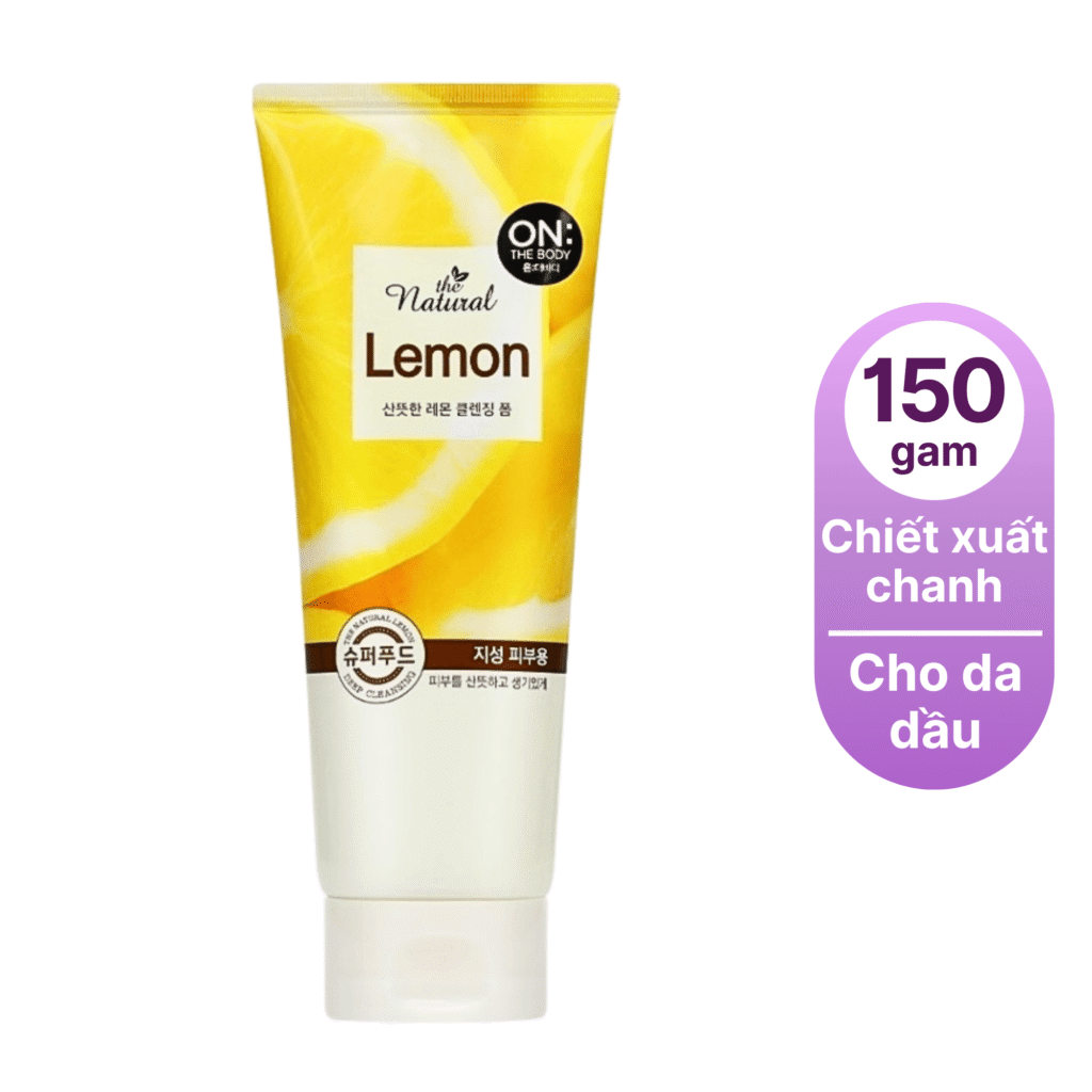 Sữa rửa mặt On The Body chanh-hàn quốc