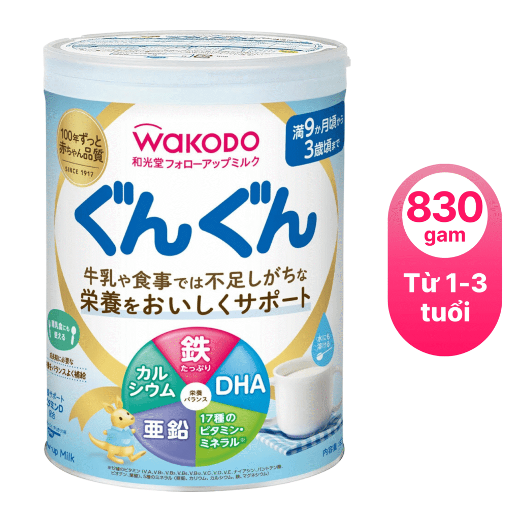 Sữa dinh dưỡng công thức Wakodo  cho bé từ 1-3 tuổi-nhật bản