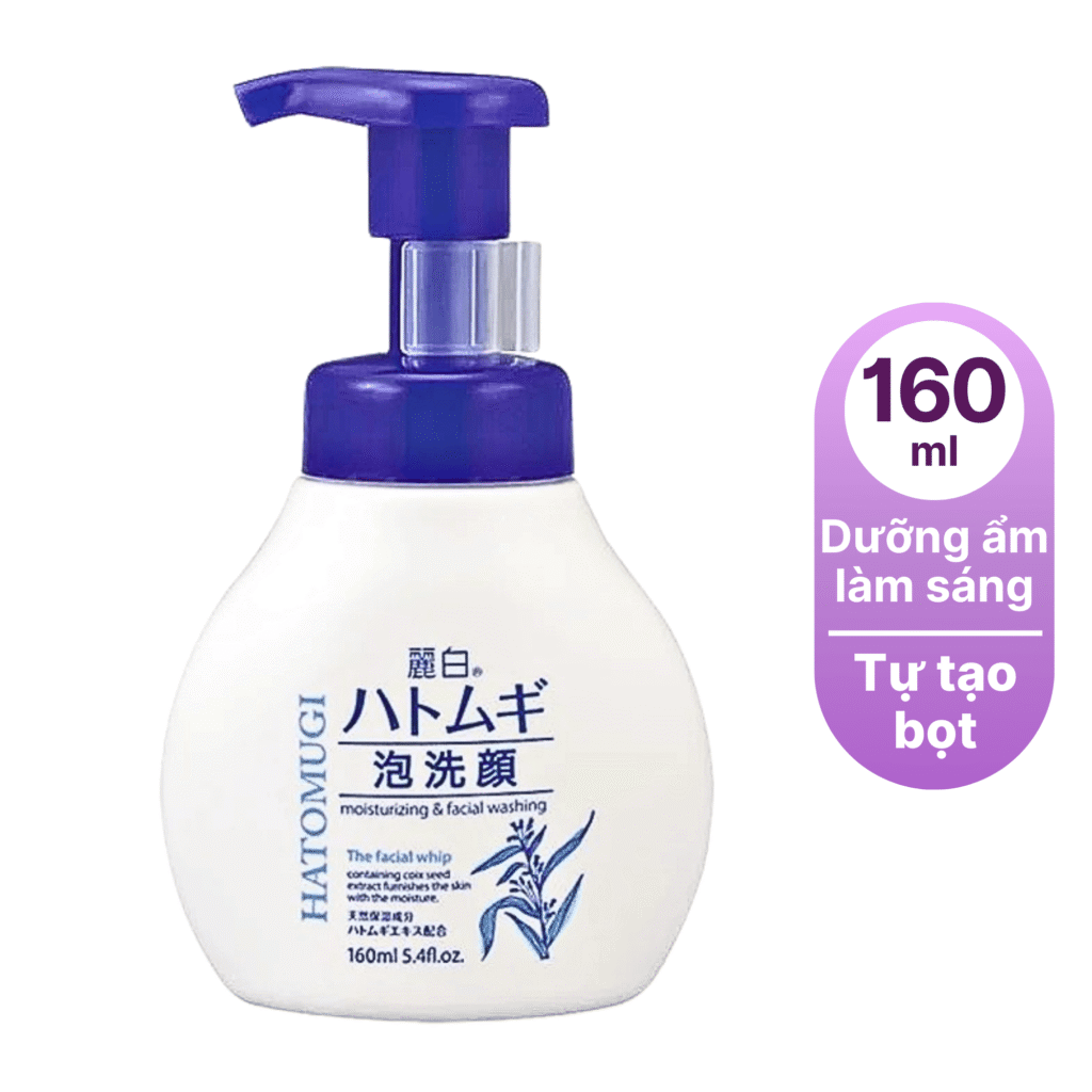 Sữa rửa mặt tạo bọt dưỡng ẩm và làm sáng da-nhật bản