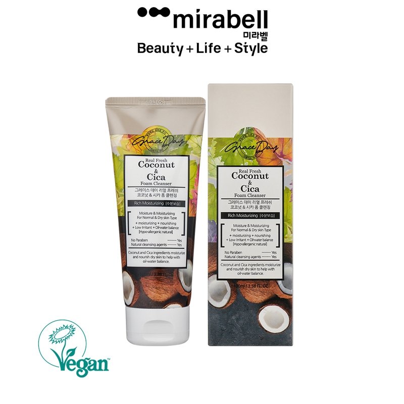 Sữa rửa mặt Dừa và Rau má-hàn quốc