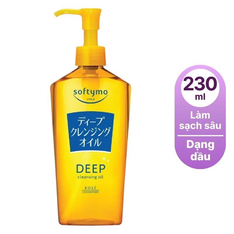 Dầu tẩy trang làm sạch sâu Softymo Deep Cleansing Oil-nhật bản