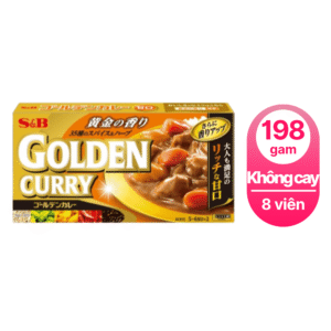 Viên nấu cà ri cô đặc S&B Golden curry vị không cay 198g-nhật bản