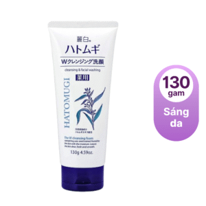 Sữa rửa mặt sáng da Hatomugi màu trắng-nhật bản