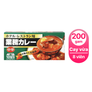 Viên nấu Cà ri kiểu Nhật vị cay vừa Kobe Bussan 200g-nhật bản