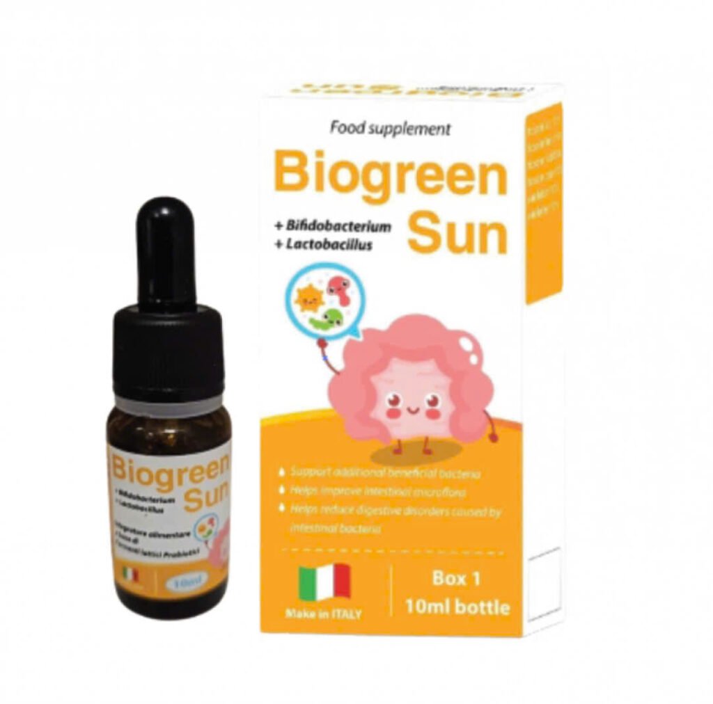 Thực phẩm bổ sung Men vi sinh cho bé Biogreen Sun