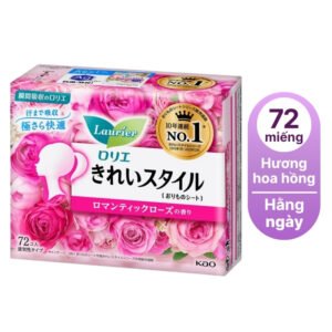 Băng vệ sinh hàng ngày có cánh Kao Laurier hương hoa hồng lãng mạng