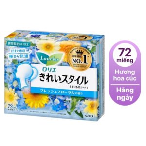 Băng vệ sinh hàng ngày có cánh Kao Laurier hương hoa tươi
