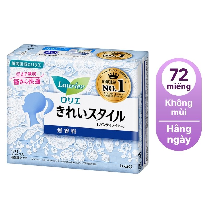 Băng vệ sinh hàng ngày có cánh Kao Laurier không mùi